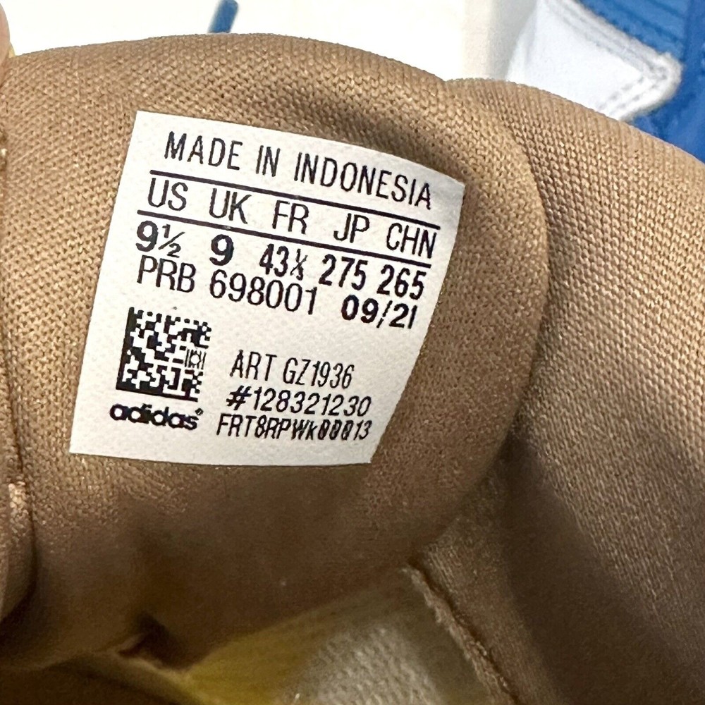Adidas M&M's Brand Forum Low 84 Shoes Mens Size 9.5 Blue White EQT Yellow GZ1936 - Picture 9 of 11